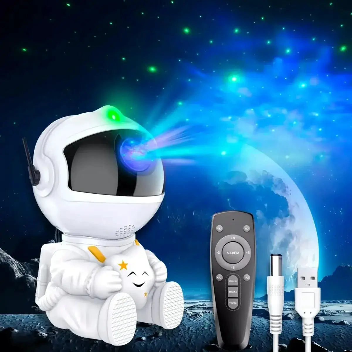 Galaxy Star Projector Night Lights, Starry Sky, Astronaut Atmosphere LED Lamp Decorative Bedroom Ceiling for Kids Children Gifts from PriceLows™