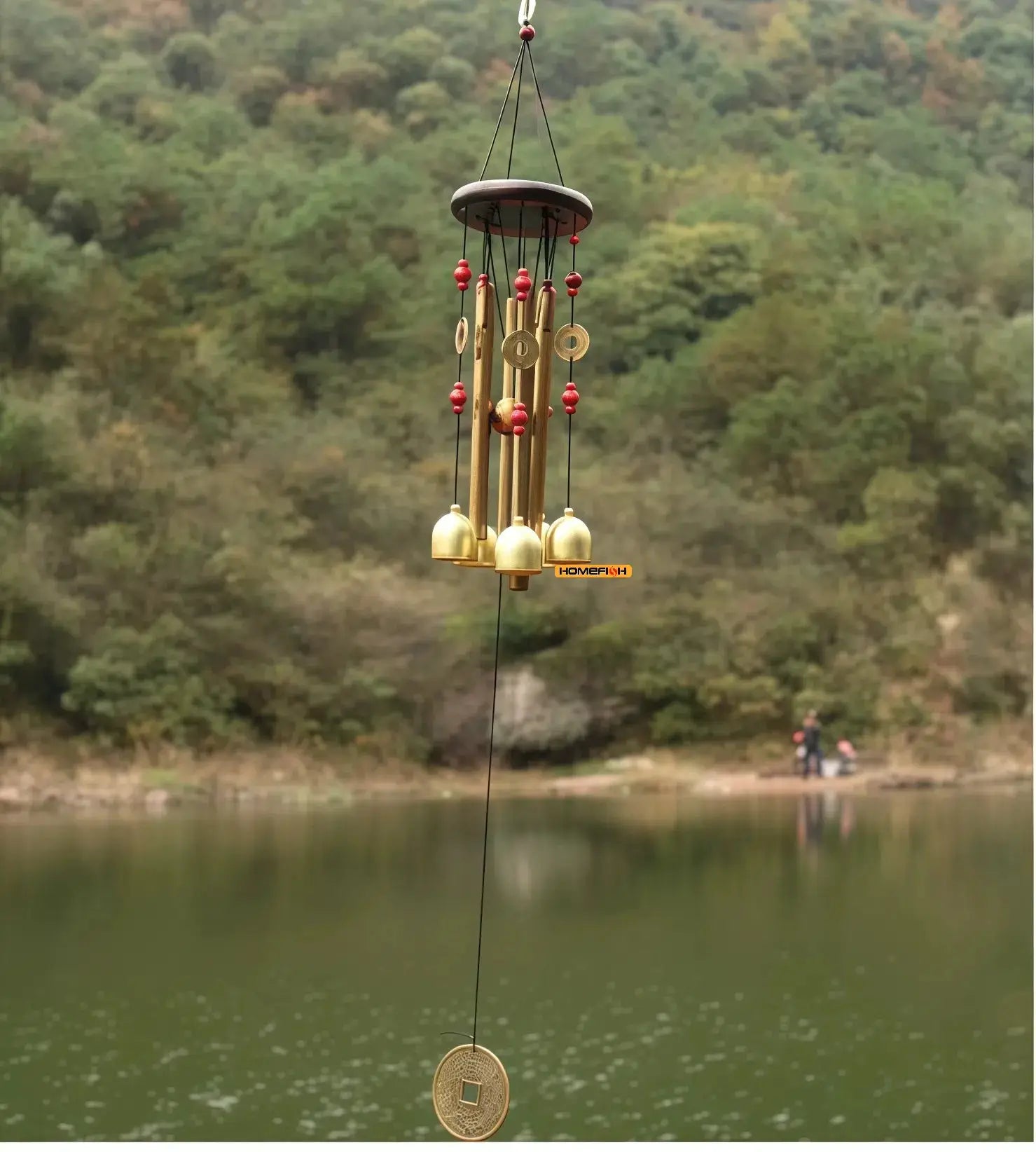 Large Wind Chime Tubes Bells Metal Church Bell Outdoor Garden Home Garden Decor Hanging Wind Chime Symbol Of Good Luck from PriceLows™