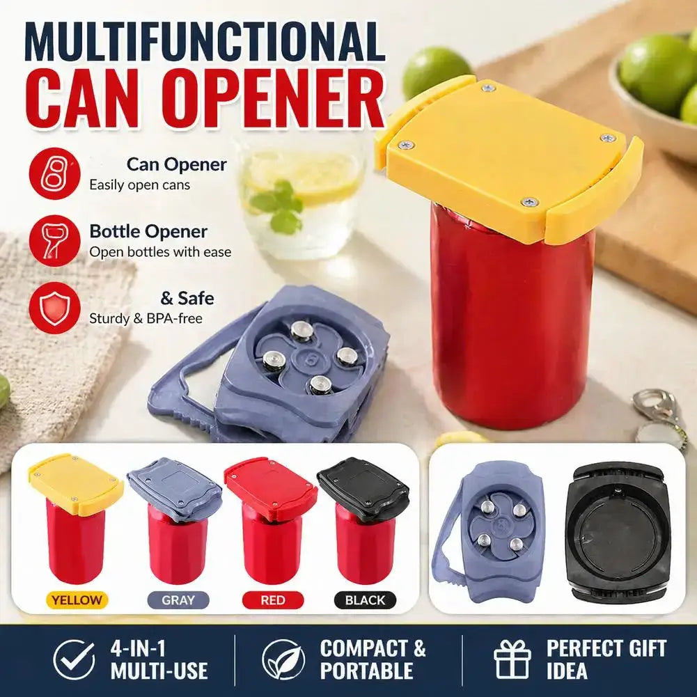 Portable Mini Can Opener | Smooth Edge | Manual | One Size