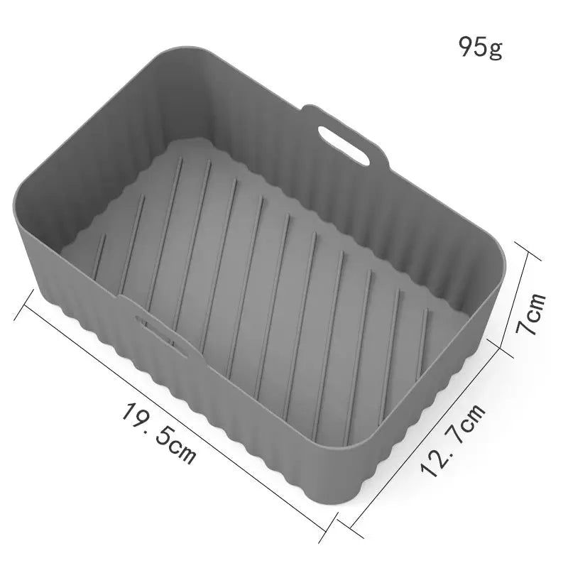 Air Fryer Silicone Tray | Food Grade | Rectangle Liner | Ninja Dual Compatible