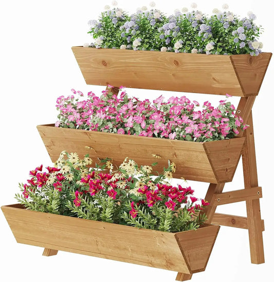 Raised Garden Bed, 3 Tier Vertical Garden Planter for Indoor & Outdoor, Raised Planter Box with Legs from PriceLows™