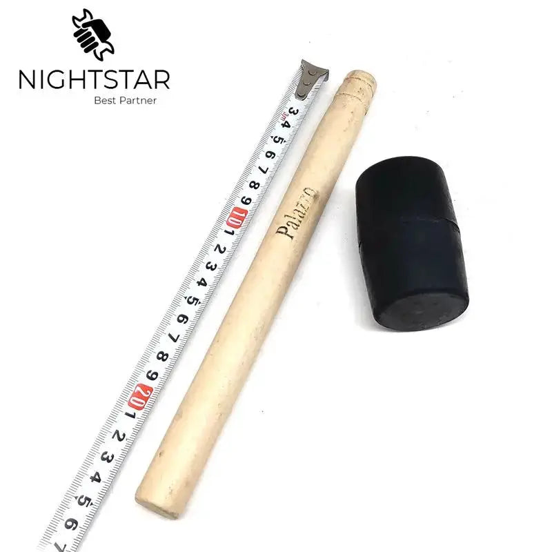Krachtige 25cm Hammer Rubber Panel Beating Rubber Hammer Wood Hammer Jewelry Tool Handles Thor Hammer from PriceLows™