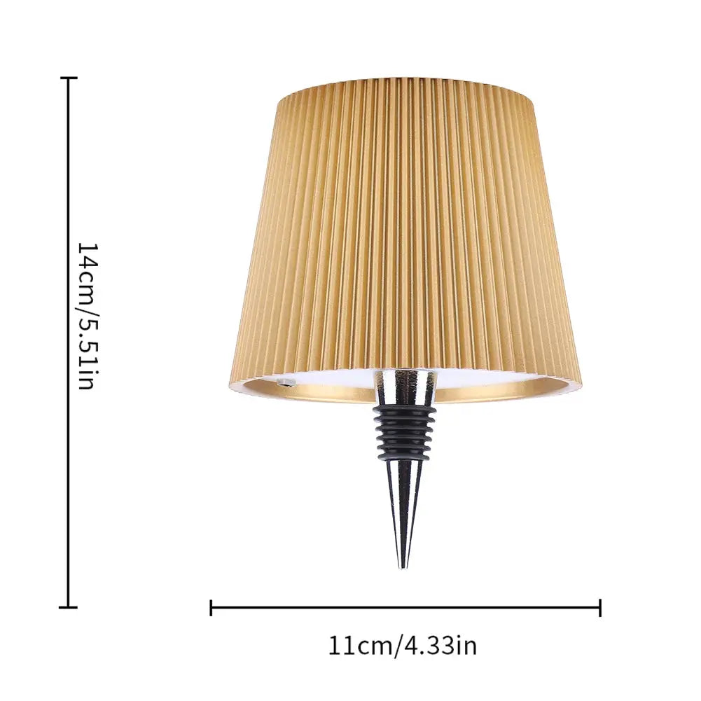 Metal Dimmable Bottle Lamp Rechargeable 2000mAh LED Wine Bottle Lamp 3 Colors Dimmable Touch Control for Family Restaurant & Bar from PriceLows™