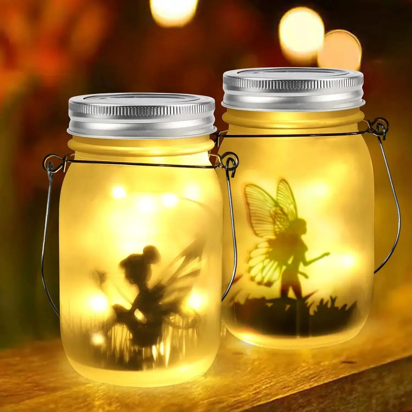 Solar Mason Jar Light Solar Lantern Fairy Lights Waterproof IP65 Hanging Standing Solar Lamp Garden Ornament for Patio Lawn from PriceLows™