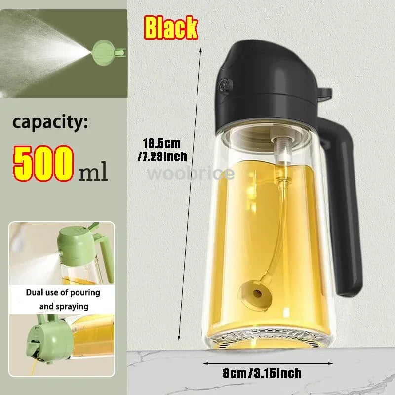 Oil Sprayer | Glass Bottle | Anti Leakage | 2 In 1