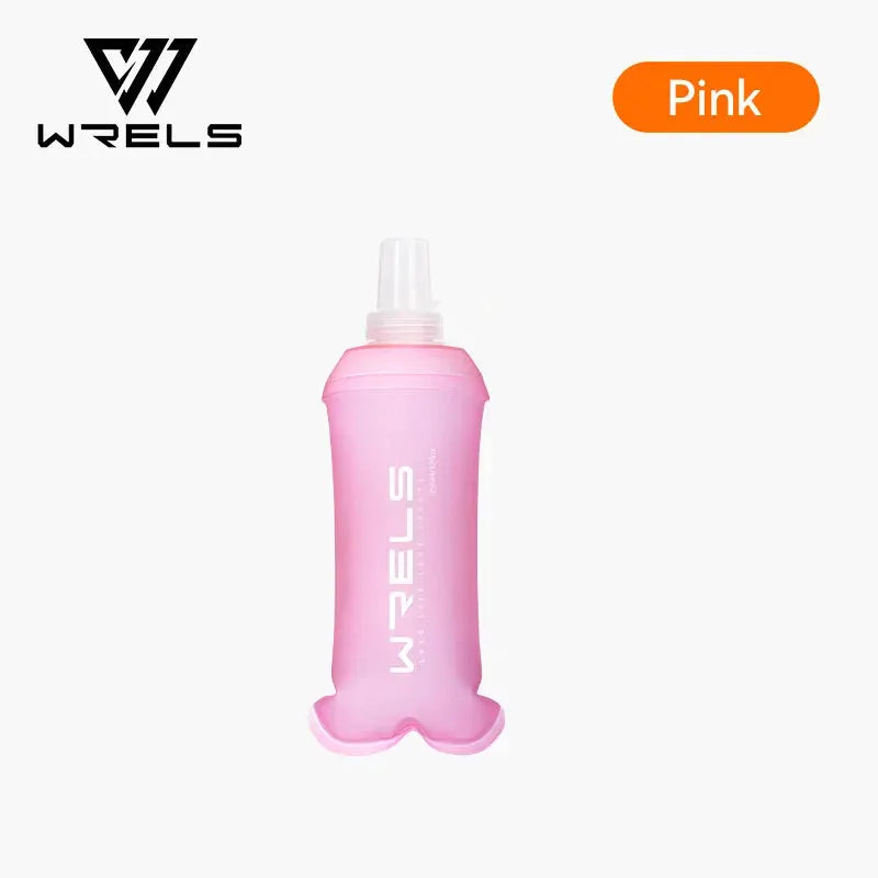 WRELS TPU Soft Folding Water Bottle BPA-Free Collapsible Flask Running Camping Hiking Travel Convenient Lightweight Water Bottle from PriceLows™