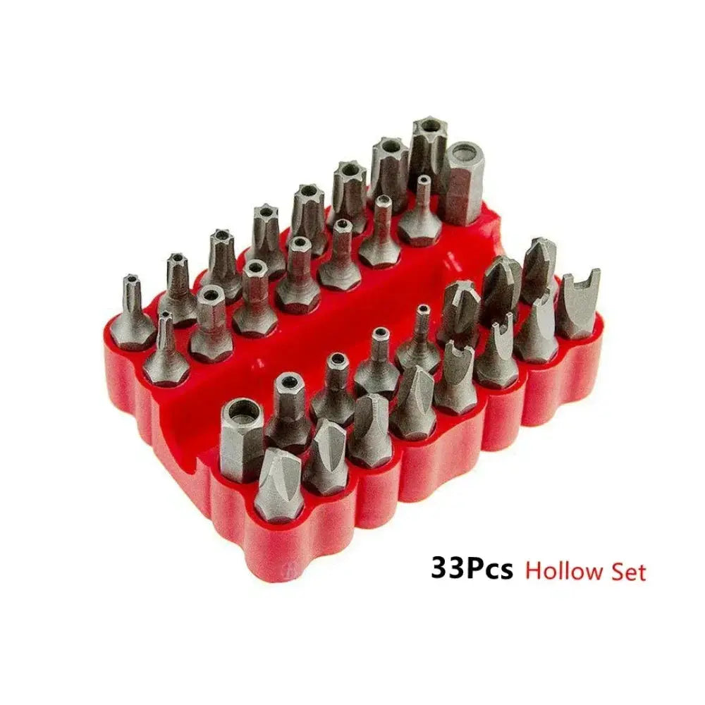 2/5/8/10/12/33Pcs Screwdriver Tamper Proof Security Bits 60mm Magnetic Extension Bit Holder Torx Hex Star Socket DIY Tools Set from PriceLows™