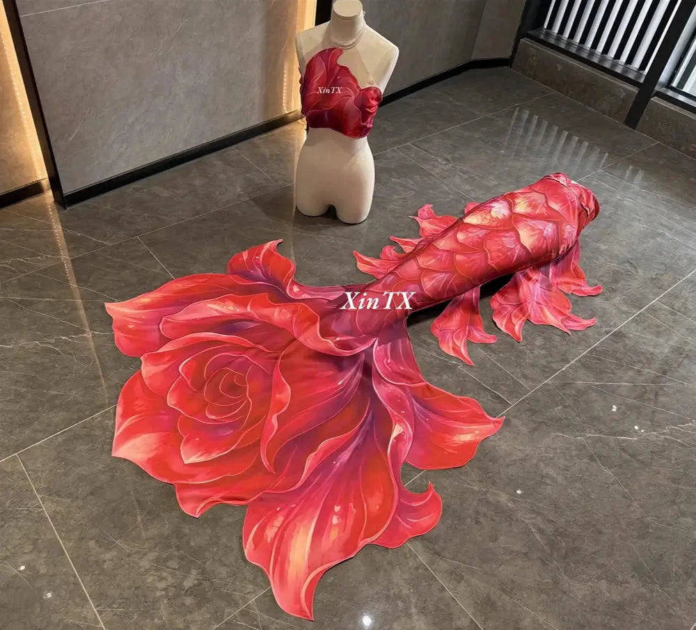 Woman Mermaid Tail For Swimming Dream Adult Swimmable Swimsuit Can Add Monofin Diving Model Photoshoot Acting Courses Cosplay from PriceLows™