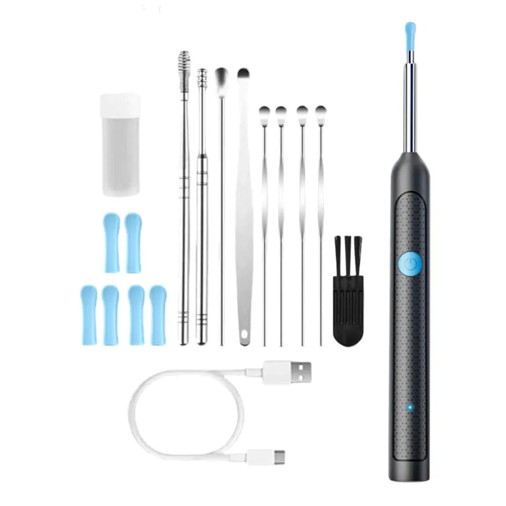 Smart Visual Wax Removal Tool with Camera Otoscope Ear Cleaner Rechargeable Endoscope Earpick Health Care Set from PriceLows™
