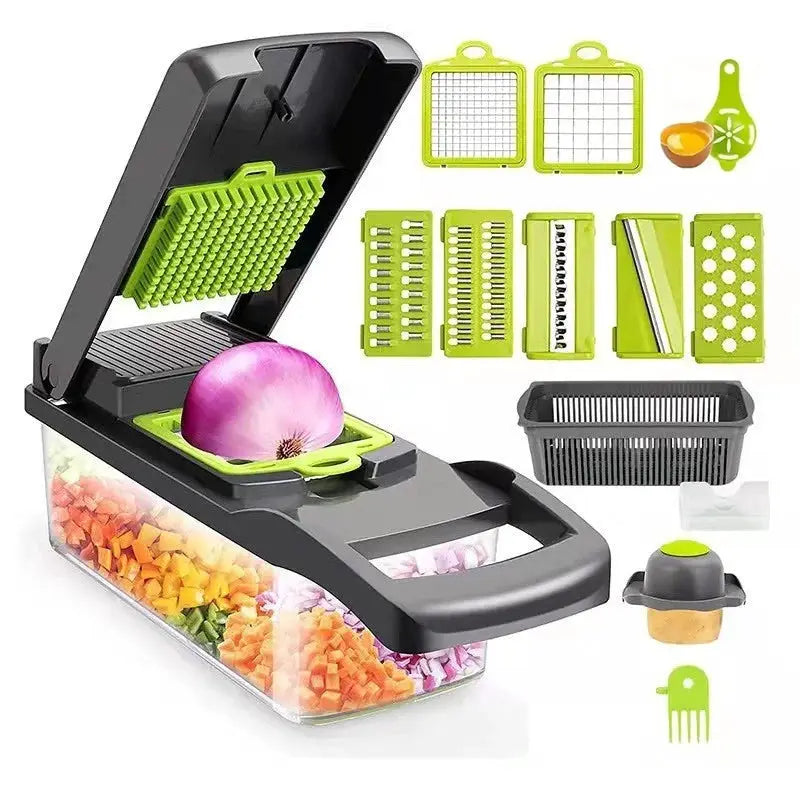 Multifunctional Grater | Stainless Steel Blades | 14 Piece Kitchen Set