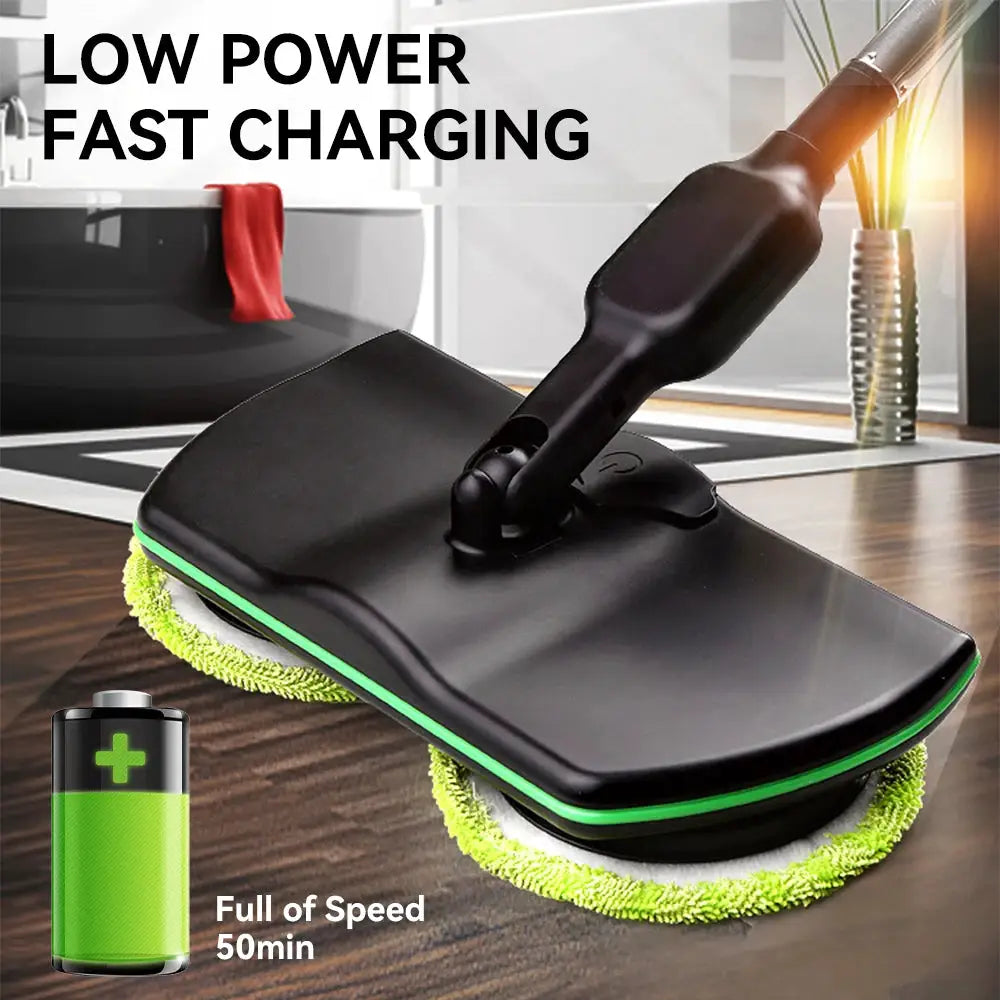 Cordless Electric Mop Handheld Rotating Mop Absorbing Water Footswitch Rechargeable Sweeper Waxing Cleaning for Hardwood Tile from PriceLows™