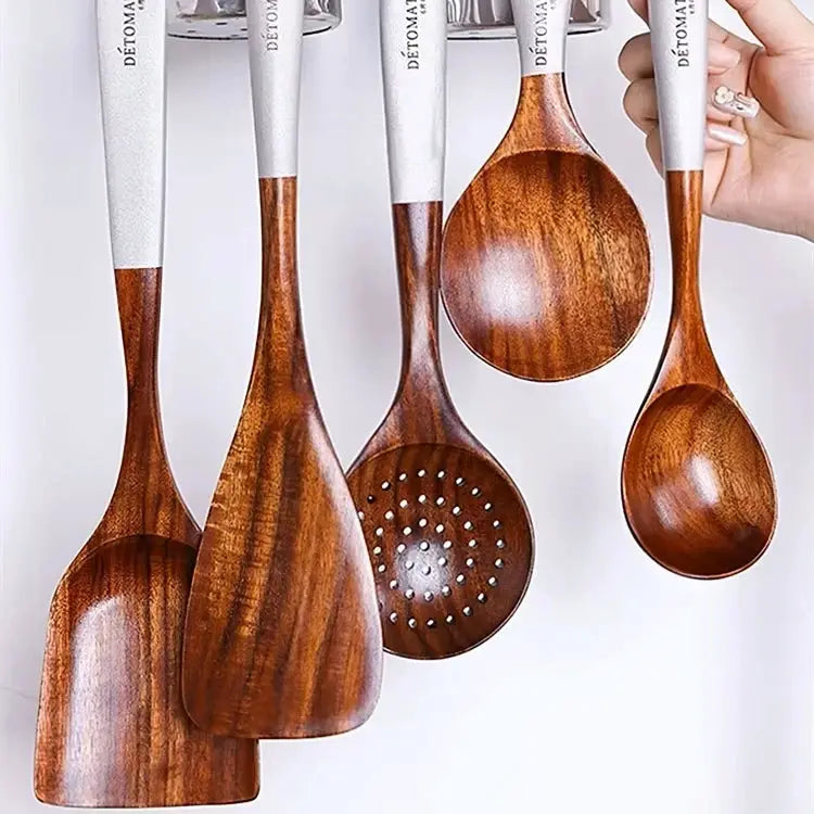 Wooden Cooking Utensil Set | Premium Teak | Eco Friendly | Standard