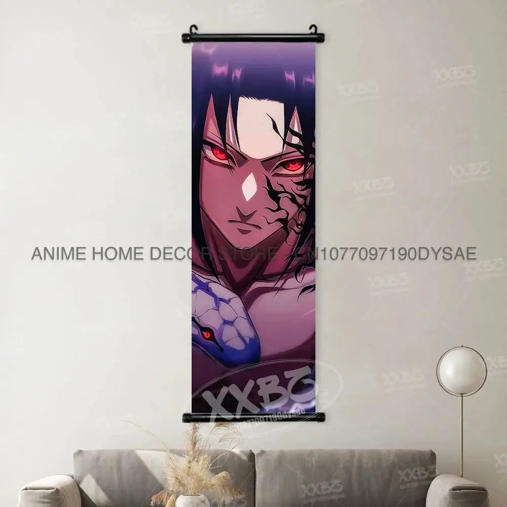 Uzumaki Naruto Posters Sasuke Home Decor Uchiha Madara Hanging Painting Might Guy Scrolls Picture Gaara Wall Art Killer B Mural from PriceLows™
