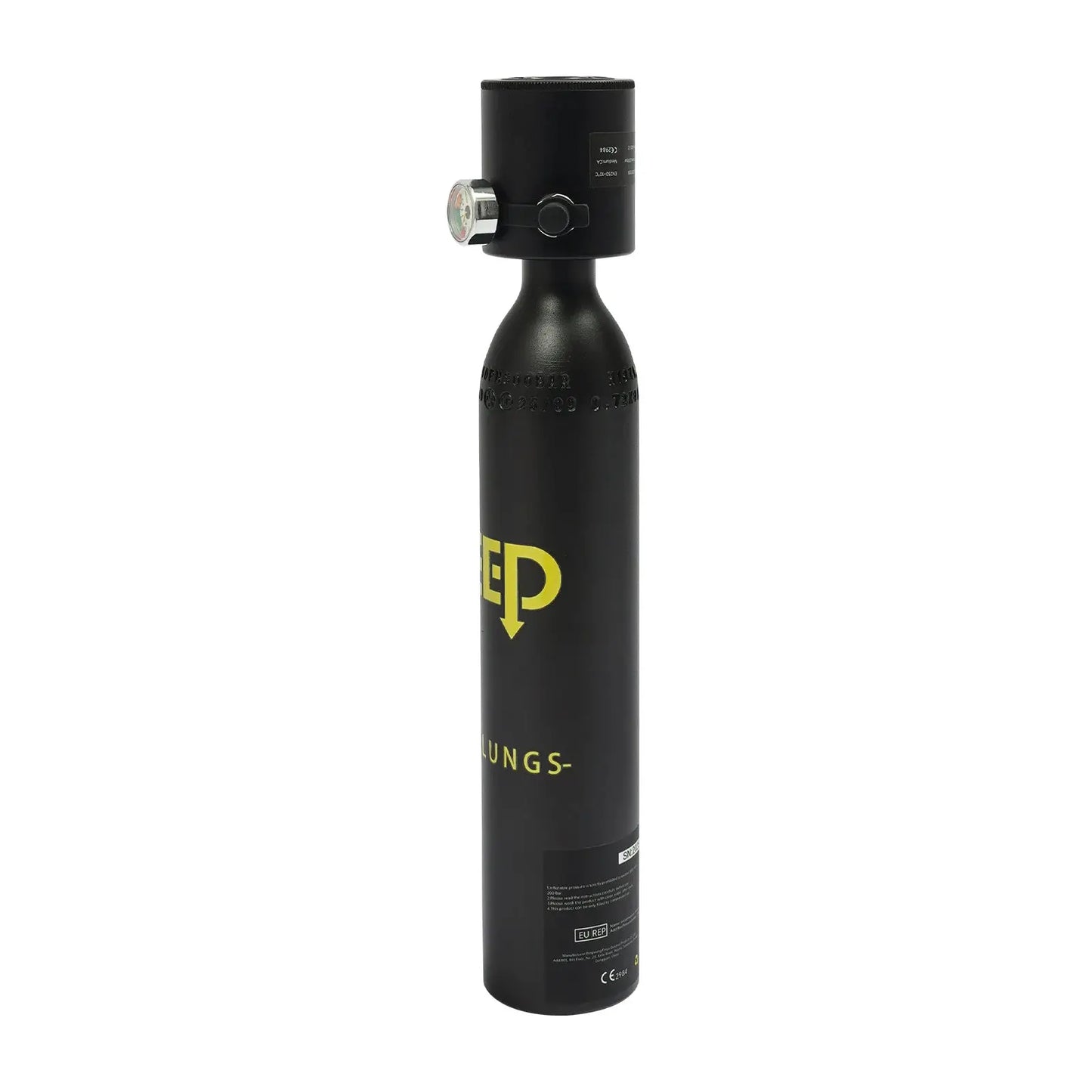 Mini Diving Tank Kit | 0.5L Cap | 200 Bar Working Pressure | With Pressure Gauge