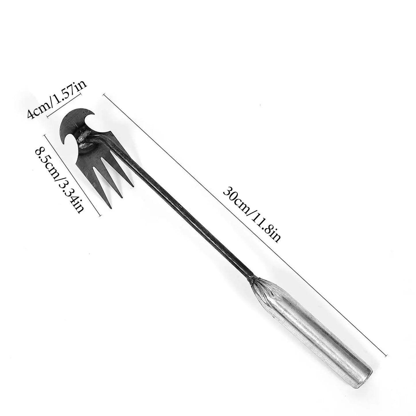 2 In 1 Garden Rake Manual WSeed Grass Rooting Tool Puller Shovel 4 Teeth Weeding Removal Hand Gardening Loose Soil Tool Weeder from PriceLows™