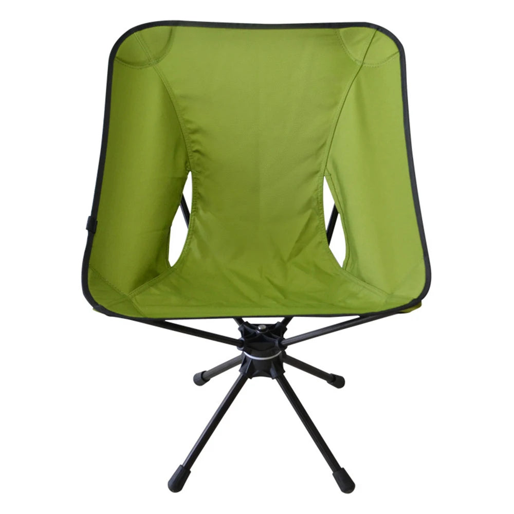 Outdoor Folding Chair | Rotatable Swivel | Lightweight | Brown, Black, Green