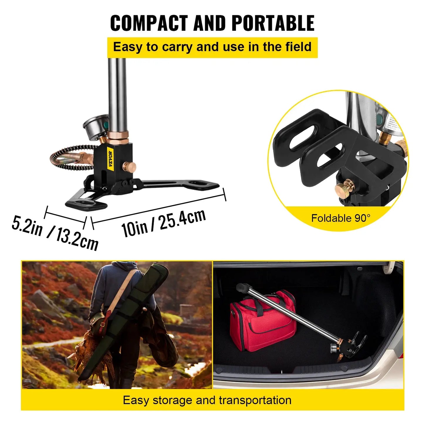 SucceBuy 3 Stage PCP Pump + Pressure Gauge 4500PSI Tire Kayak Ball Inflatable Air Gun Filling Stirrup High Pressure Hand Pump from PriceLows™