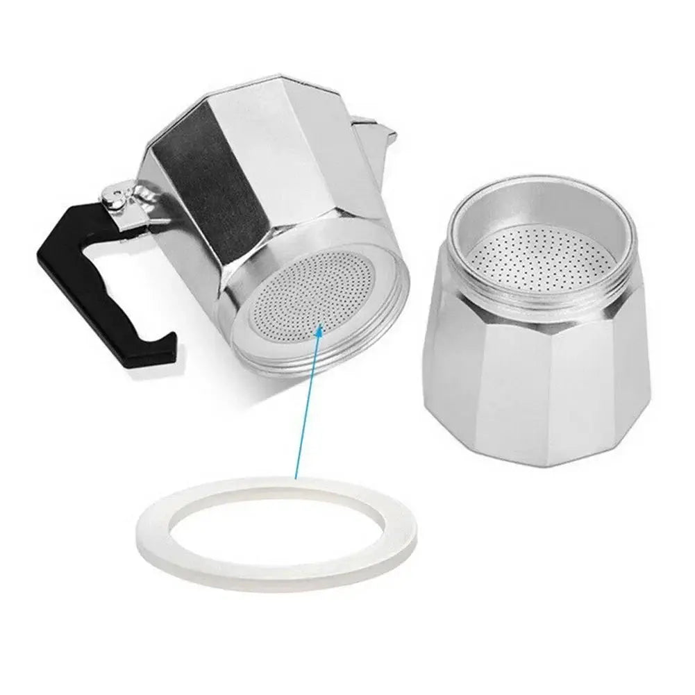 Moka Pot Gasket | Soft Silicone | Espresso Pot Compatible | Fits Most Moka Pots