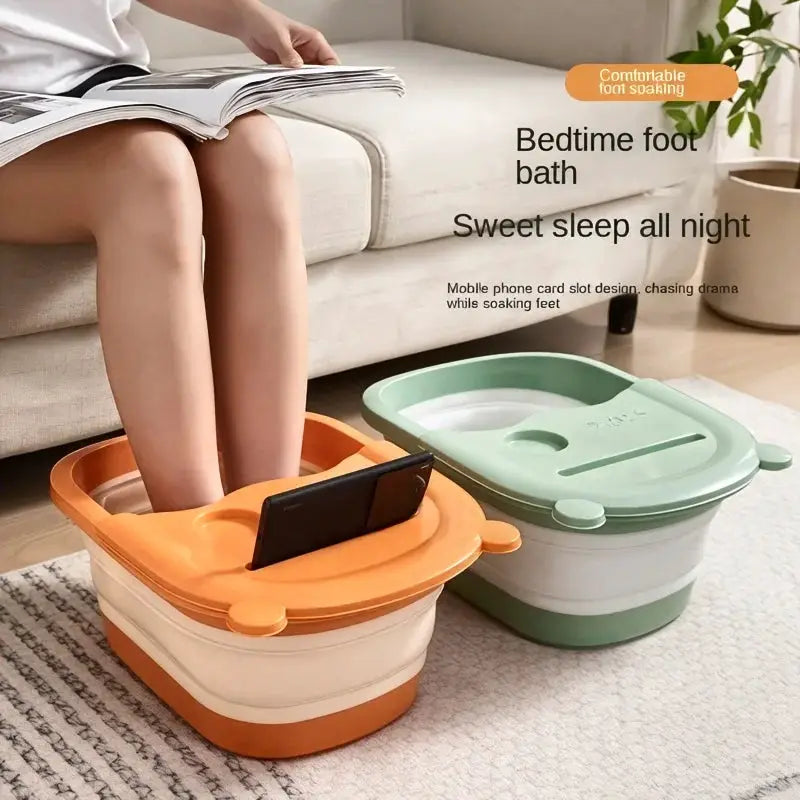 Collapsible Foot Spa | 123 Size Massager | Foldable Soaking Tub