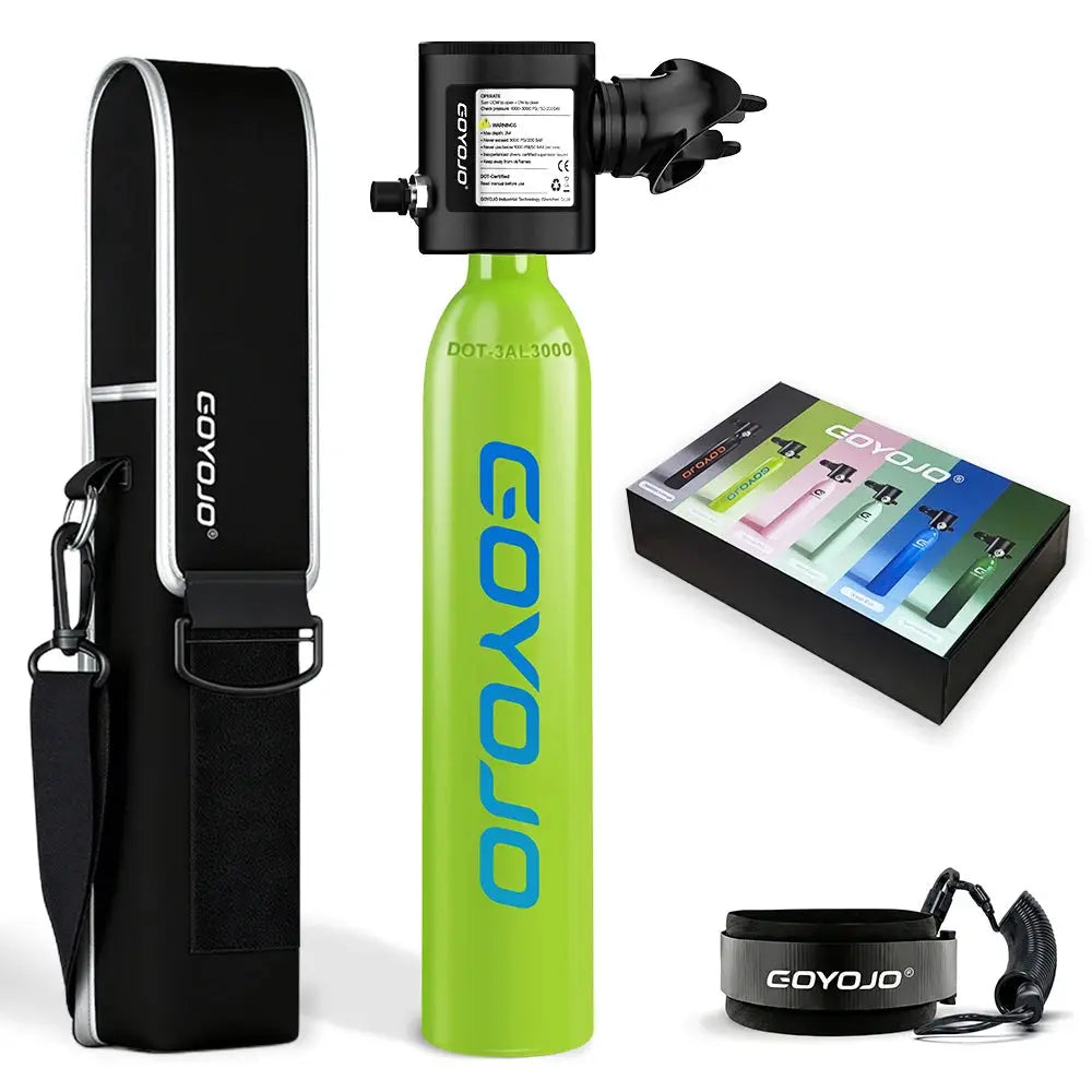 Mini Scuba Tank | 0.5L Capacity | Emergency Backup Air | Reusable Diving Tank