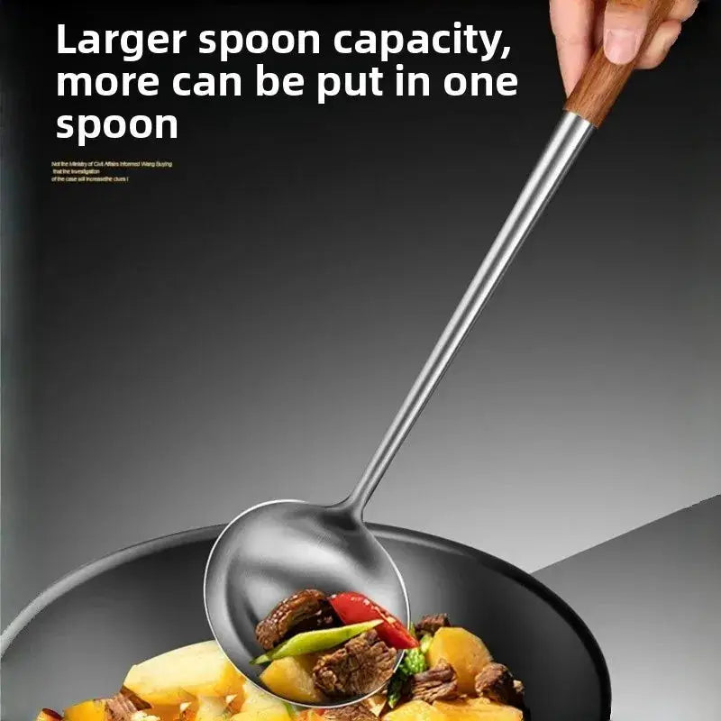 Kitchen Utensils Wok Spatula Iron and Ladle Tool Set Spatula for Stainless Steel Cooking Equpment Kitchen Accessories Essentials from PriceLows™