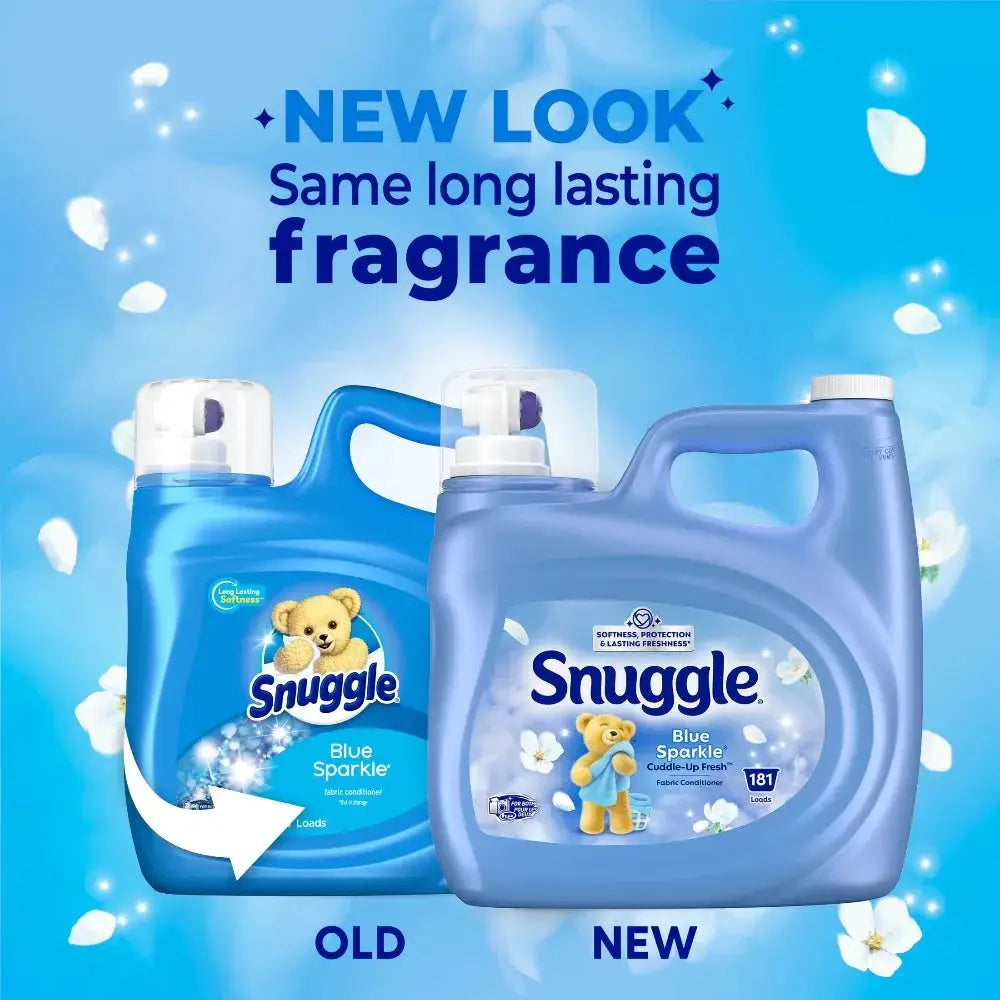 Liquid Fabric Softener | 123.1 Oz | 181 Loads | Blue Sparkle