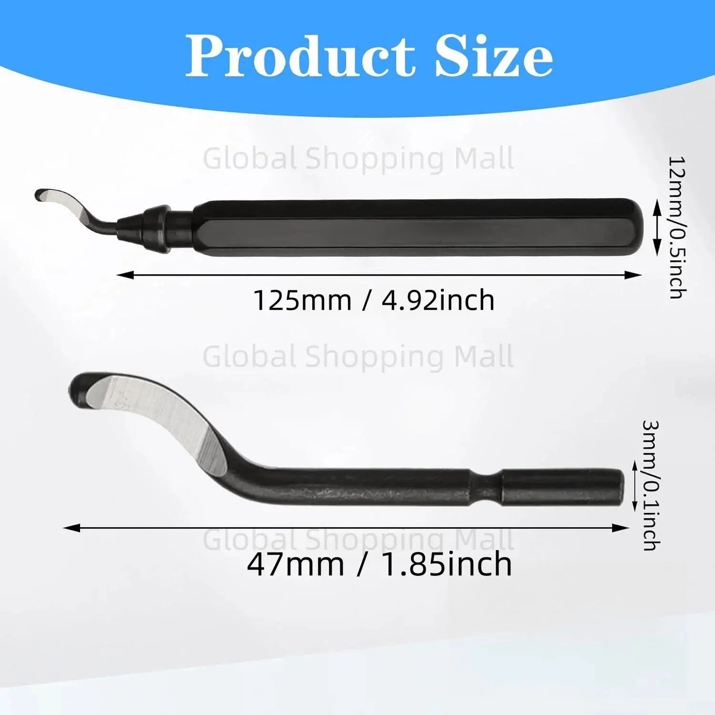 Metal RB1000 Repair Deburring Tool Kit Bit Rotary Deburr Blades Remover Deburring Tool Set for Wood Plastic from PriceLows™