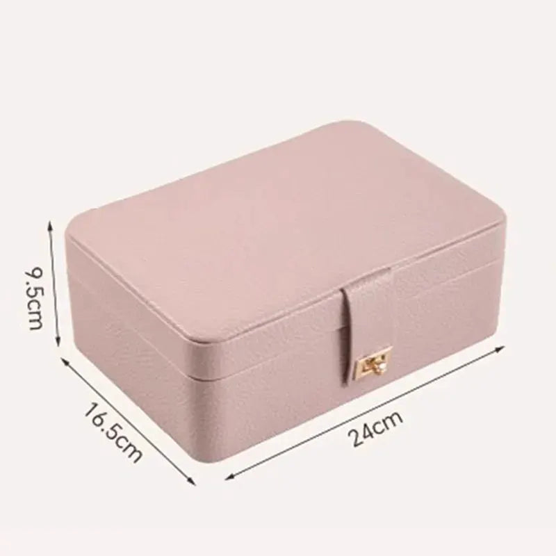 Jewelry Box, Ring, Earrings, Necklace, Anti Oxidation Storage Box, Jewelry Display Accessories - Makeup Mirror with LED Light from PriceLows™