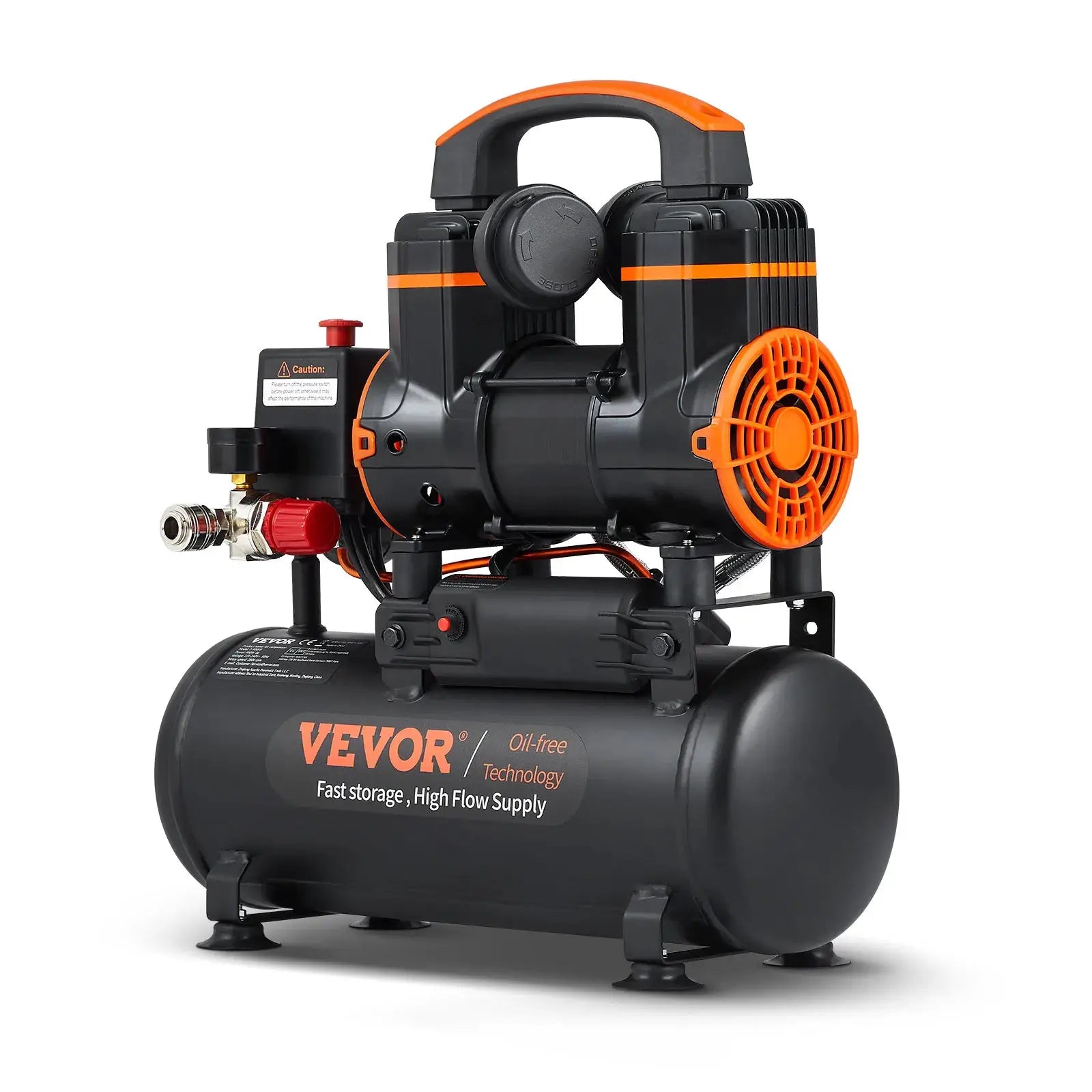 SucceBuy Silent Air Compressor 900W 1450W 1800W Quiet Oil-free Portable Air Pump for Repair Tire Inflation Whisper Compressor from PriceLows™