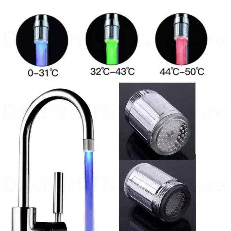 LED Faucet Nozzle | Temperature Sensitive | 3 Color LED Light | U26