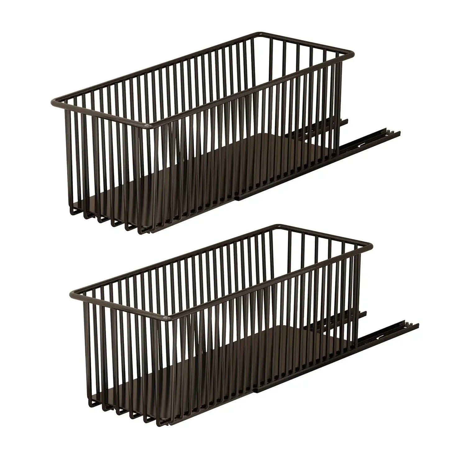 Pull Out Cabinet Organizer, 2 Pack Slide Out Drawers Pantry Shelves Under Sink Clutter Organizer, Storage for Kitchen Bathroom from PriceLows™