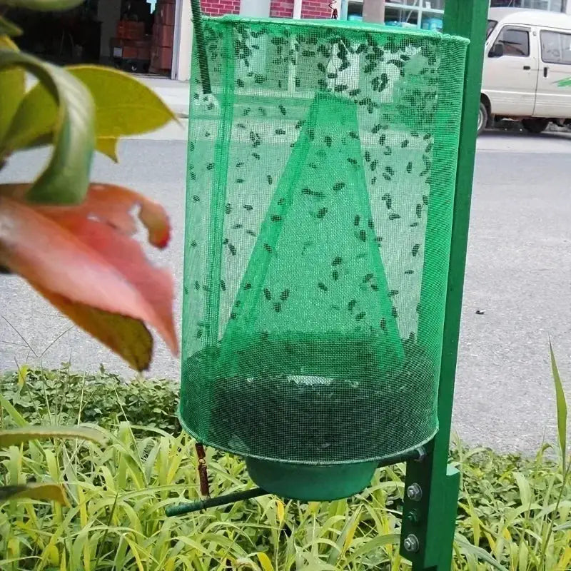 1pc Versatile Fly Trap Cage Outdoor Insect Catcher Killer Pest Control Reusable Hanging Flytrap Cage Net Traps from PriceLows™