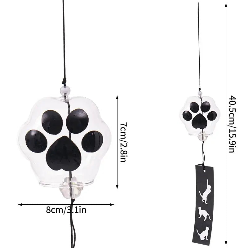 Japanese Sakura Glass Wind Chime Cherry Blossom Wind Bell Korean Kawaii Room Decor Hanging Decor Wind Chimes Outdoor 후우링 from PriceLows™