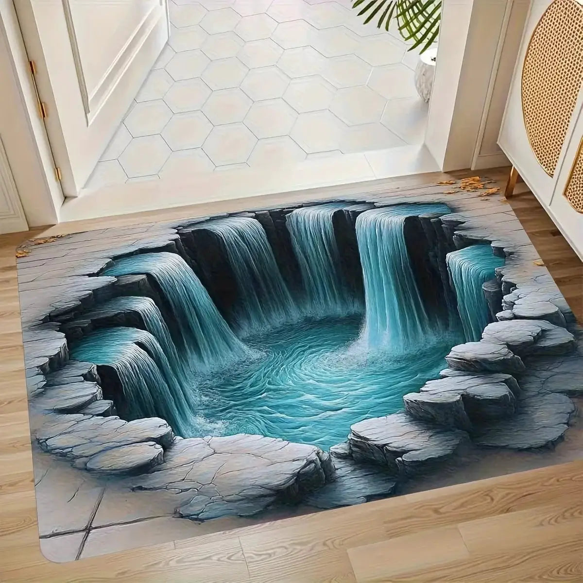 2D Flat Optical Illusion Non-slip Doormat Easy To Clean Perfect for Front Door Entryway Bedroom Laundry Room Area Door Mat Home from PriceLows™