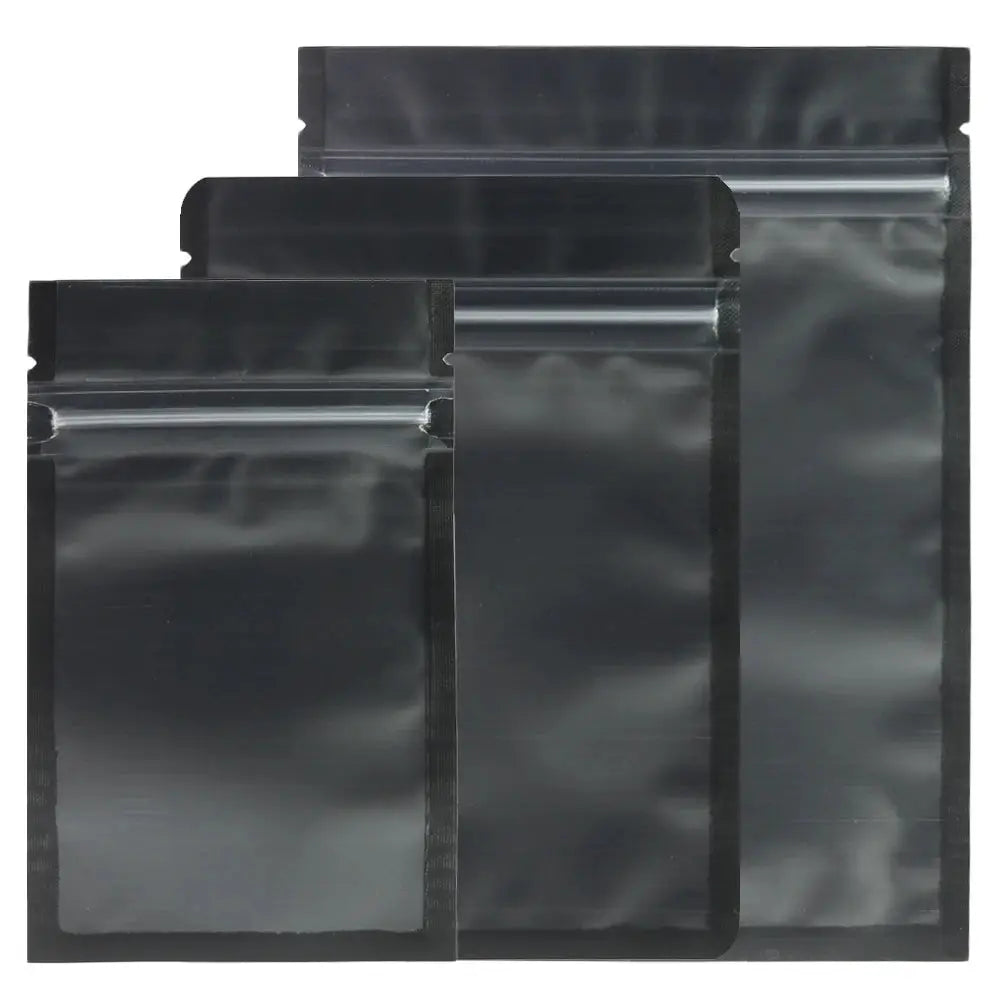 Resealable Zip Lock Bags Food Product Heat Sealable Packing Bag, 100PCS PET Plastic Mylar Pouch with Frosted Window from PriceLows™
