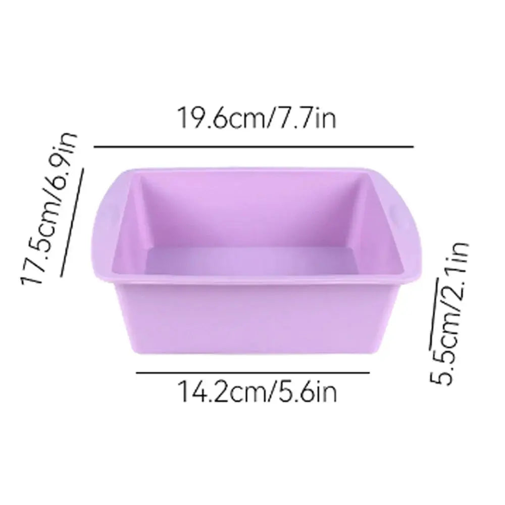 Silicone Square Cake Plate | Nonstick | Oven And Air Fryer Safe