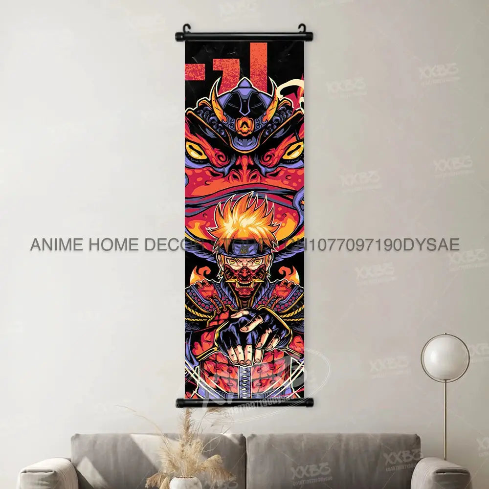 Uzumaki Naruto Posters Sasuke Home Decor Uchiha Madara Hanging Painting Might Guy Scrolls Picture Gaara Wall Art Killer B Mural from PriceLows™