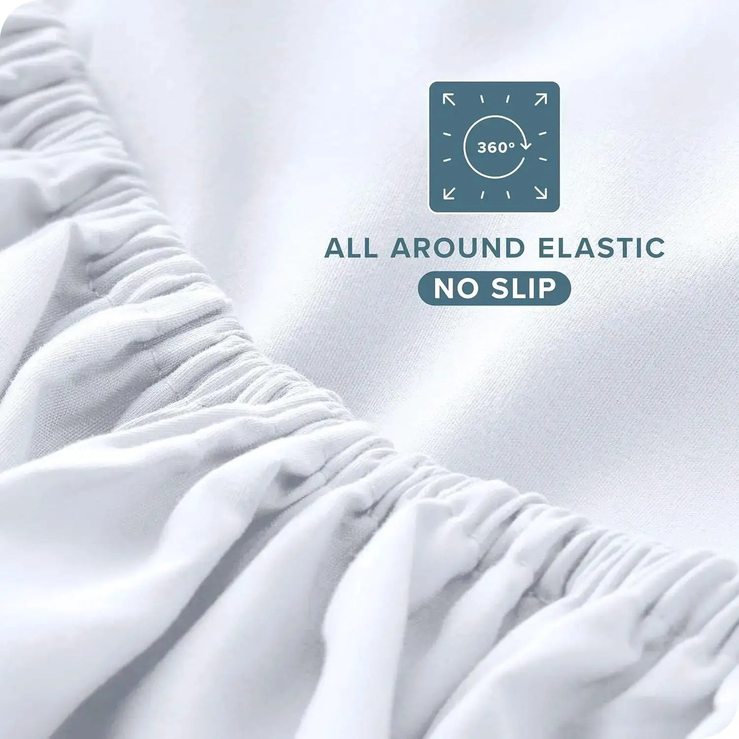 Queen Sheet Set - Ultra-Soft Microfiber Bed Sheets with Deep Pockets, 4 Piece Set for Bedroom (White) from PriceLows™