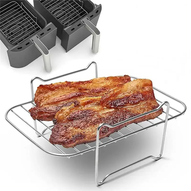 Air Fryer Rack | Multi Layer Design | For Ninja Dual Basket | DZ201, DZ401