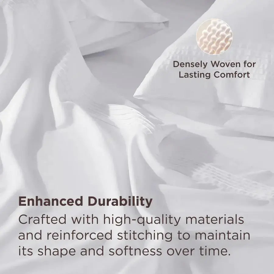 Deep Pocket Queen Sheets Set Fits Mattresses Up to 21 Inches Thick 4 Piece GentleSoft Bed Sheets, Moisture Wicking, Soft amp Coo from PriceLows™