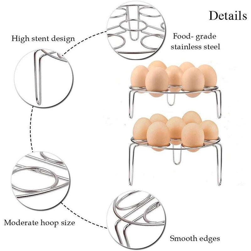 Egg Steamer Rack Trivet | Stainless Steel | Instant Pot Compatible | JT192