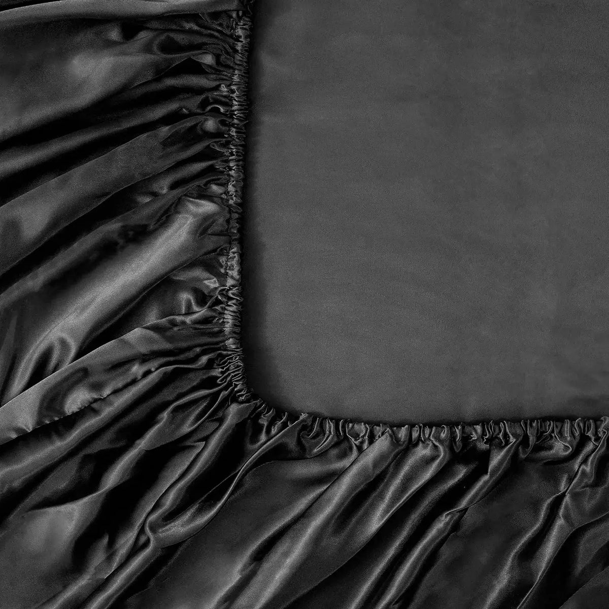 Satin Fitted Sheet | 100 Percent Polyester | Silky Soft | Solid Color