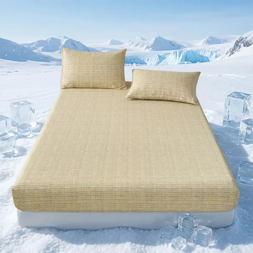 Cooling & Breathable 3-Piece Fitted Sheet Set | Textured Weave | 16-19" Deep Pocket with Non-Slip Fit | Ideal for Hot Sleepers from PriceLows™