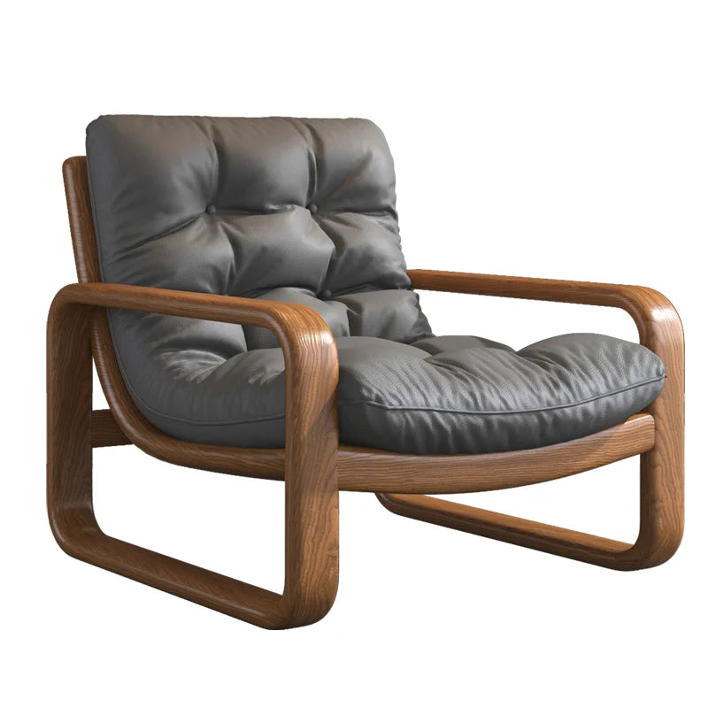 Living Room Sofa | Leather Upholstery | Modern Nordic Style | Single Unit