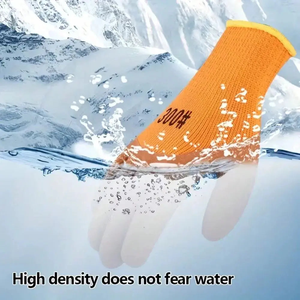 3 Pairs Bulk Pack, Great Value Orange Work Gloves. These Gloves Are Sturdy, Durable, Cold-Proof, And Cut-Resistant, Perfect For Gardening Tasks Such As Weeding, Outdoor Work, Composting, Pruning, And Rakeing. Available In Lar from PriceLows™