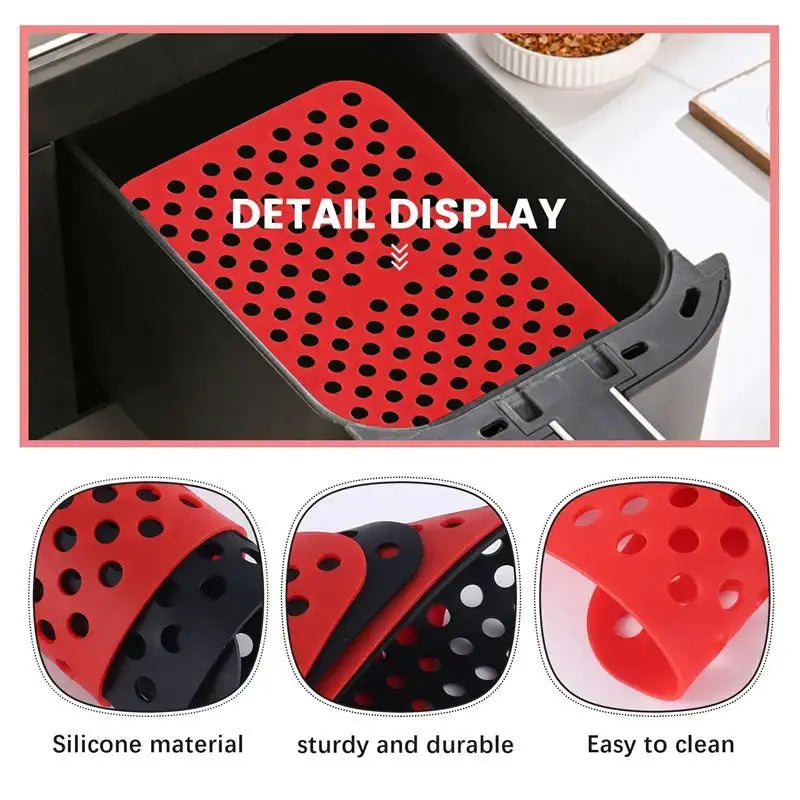 Reusable Silicone Air Fryer Liners | Ninja DZ201 Compatible | Nonstick|One Size