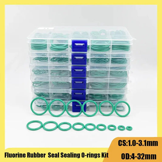 250-100Pcs FKM O Ring CS 1~3.1mm OD 4 ~ 32mm Sealing Gasket Insulation Oil High Temperature Resistance Fluorine Rubber O Ring from PriceLows™