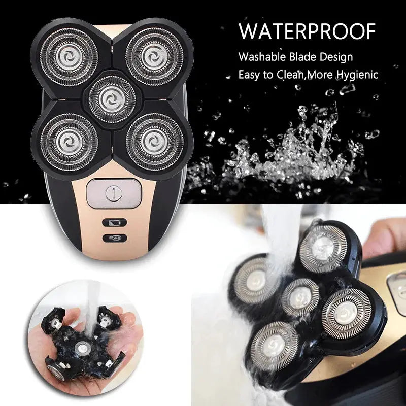 5-In-1 Rotary Electric Shaver | 4D Rotary | Rechargeable