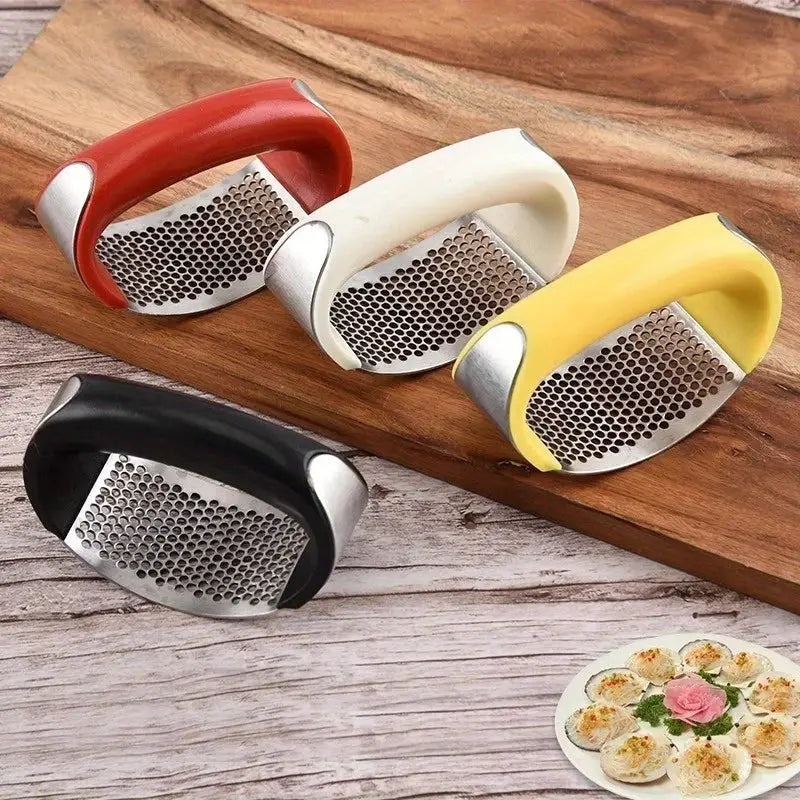 GarlicPress, Stainless Steel GarlicPress, Garlic Mincer, Chopping Garlic Tool, Fruit Vegetable Tools Kitchen Accessories Gadget from PriceLows™