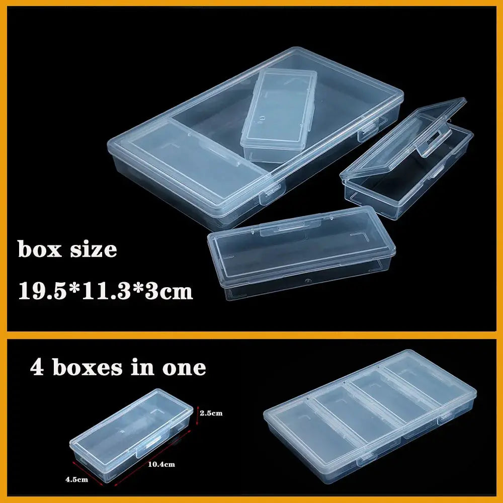 Transparent Plastic box Screw Compartment Box Jewelry Earring Display Case Container Clear Terminal Organizer Tool Storage boxes from PriceLows™